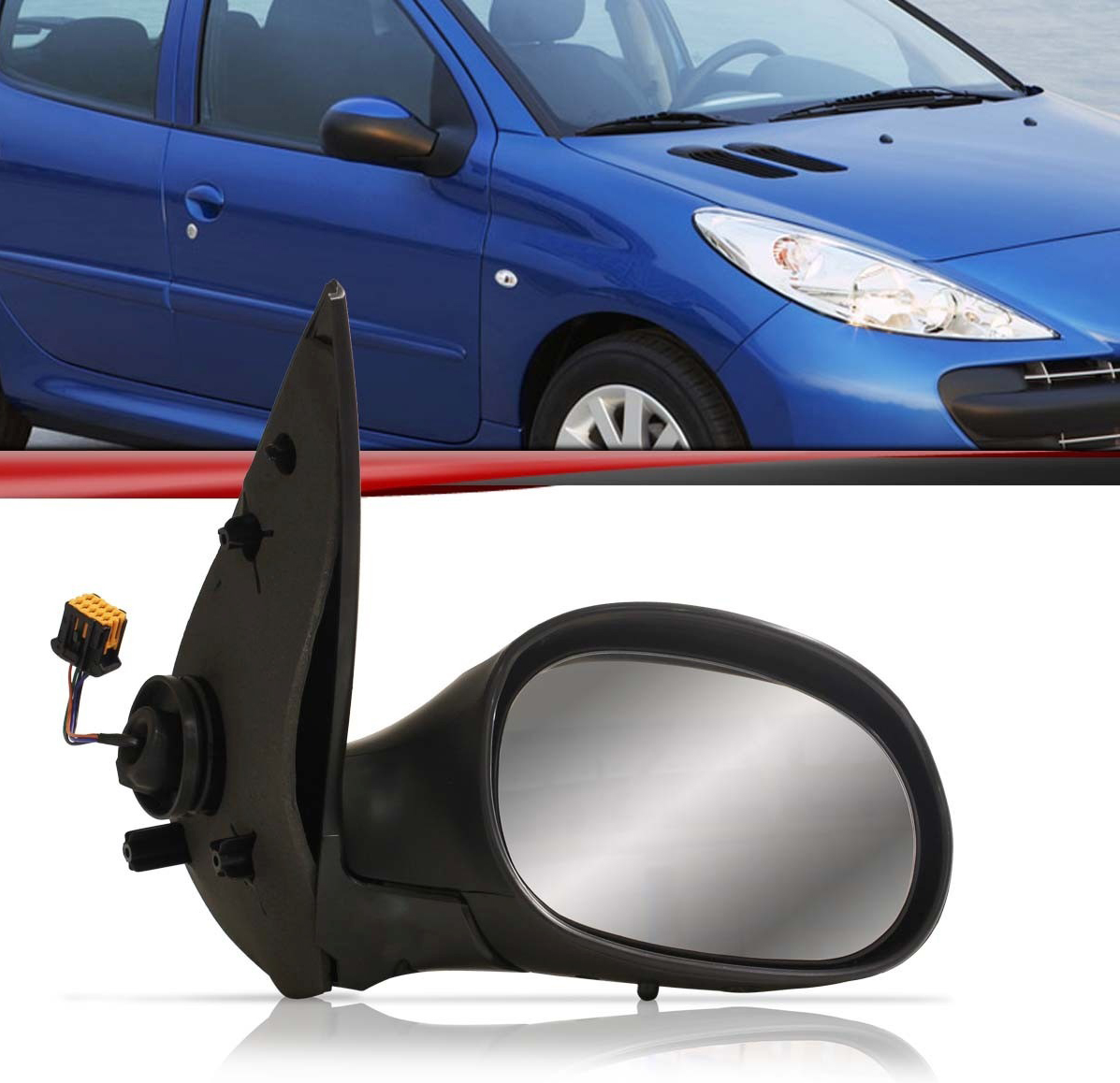 Cómo cambiar el espejo retrovisor de un Peugeot 206